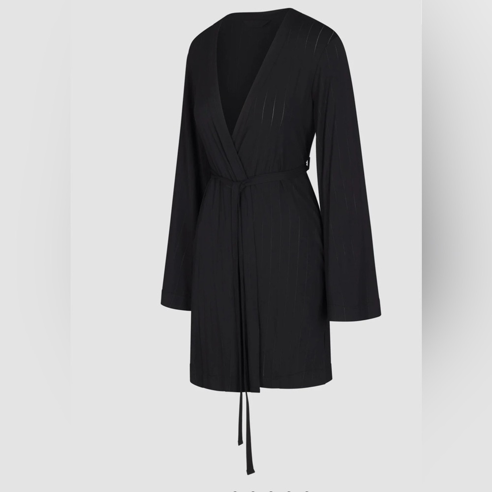 SLEEK STITCH MODAL SLEEP SHORT ROBE - Picture 5 of 6